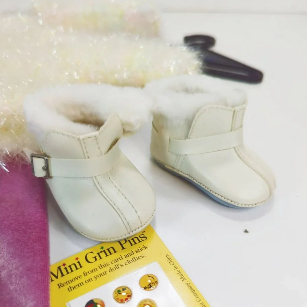 American Girl Snowball Outfit 1998 Pleasant Company Leggings Sweater Boots - Picture 5 of 9